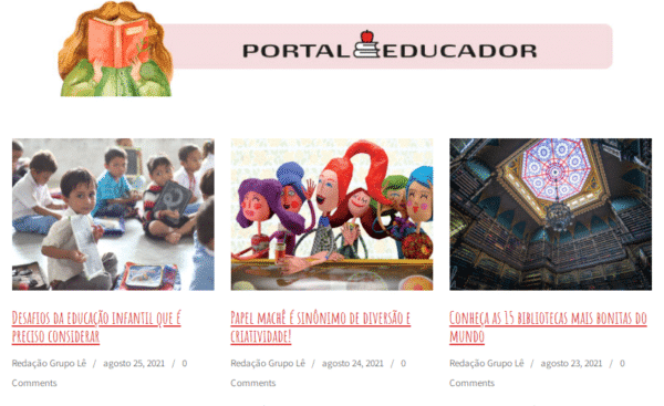 Portal do Educador oferece várias vantagens. Cadastre-se agora mesmo ...