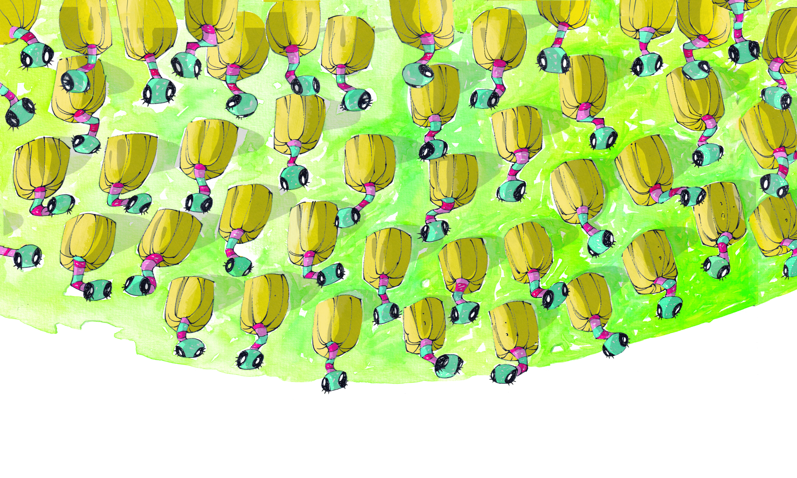 Casulo de lagartas que vão virar borboletas. Tatarana e Panapaná, páginas 6 e 7. Imagem ilustrativa texto livros sobre ciência.