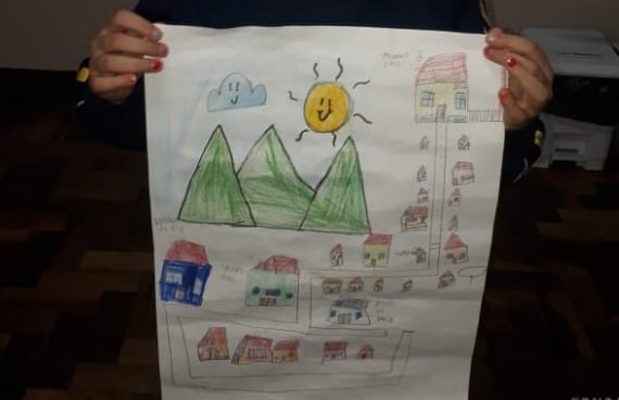 Mapa mental feito em escola. Imagem ilustrativa texto atividades para incentivar leitura.